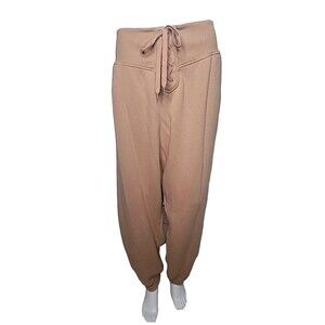 Victorias Secret Jogger Sweatpants Lace Up Bare Nude Baggy High Waisted XXL